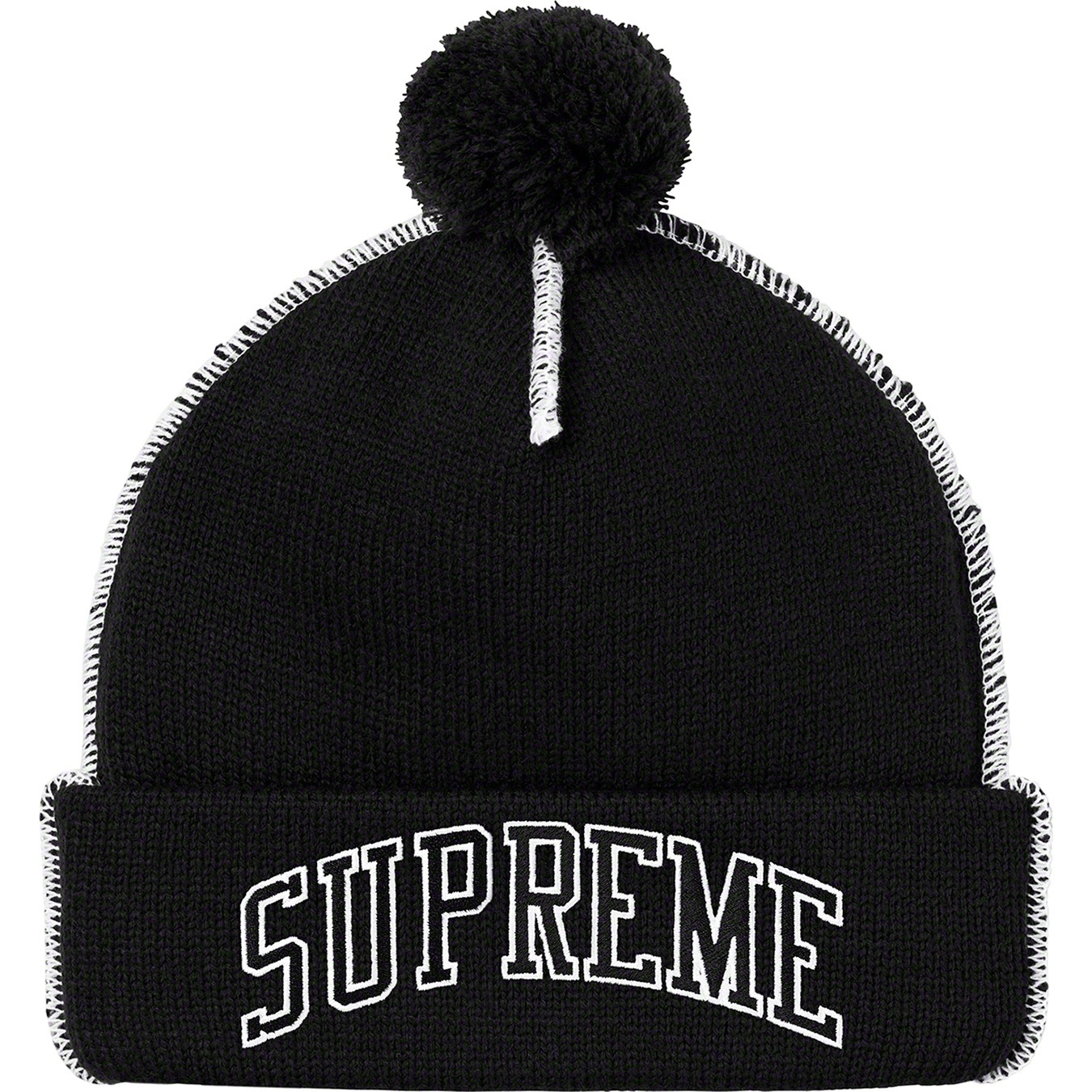 Contrast Stitch Beanie view 5